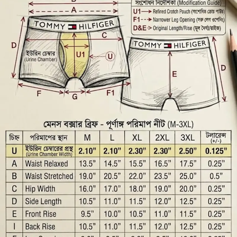 Men's Premium Boxer Brief - (1-box) = 3PCs