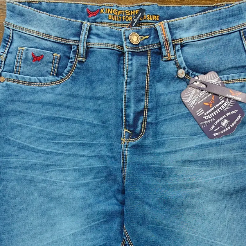 Men's Premium Knit Denim - KINGFISHER