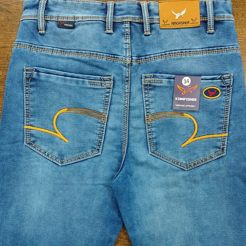 Men's Premium Knit Denim - KINGFISHER