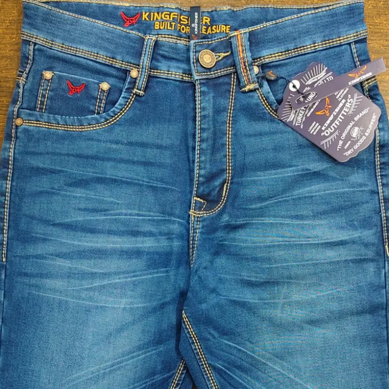 Men's Premium Knit Denim - KINGFISHER