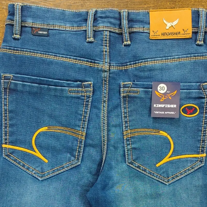 Men's Premium Knit Denim - KINGFISHER